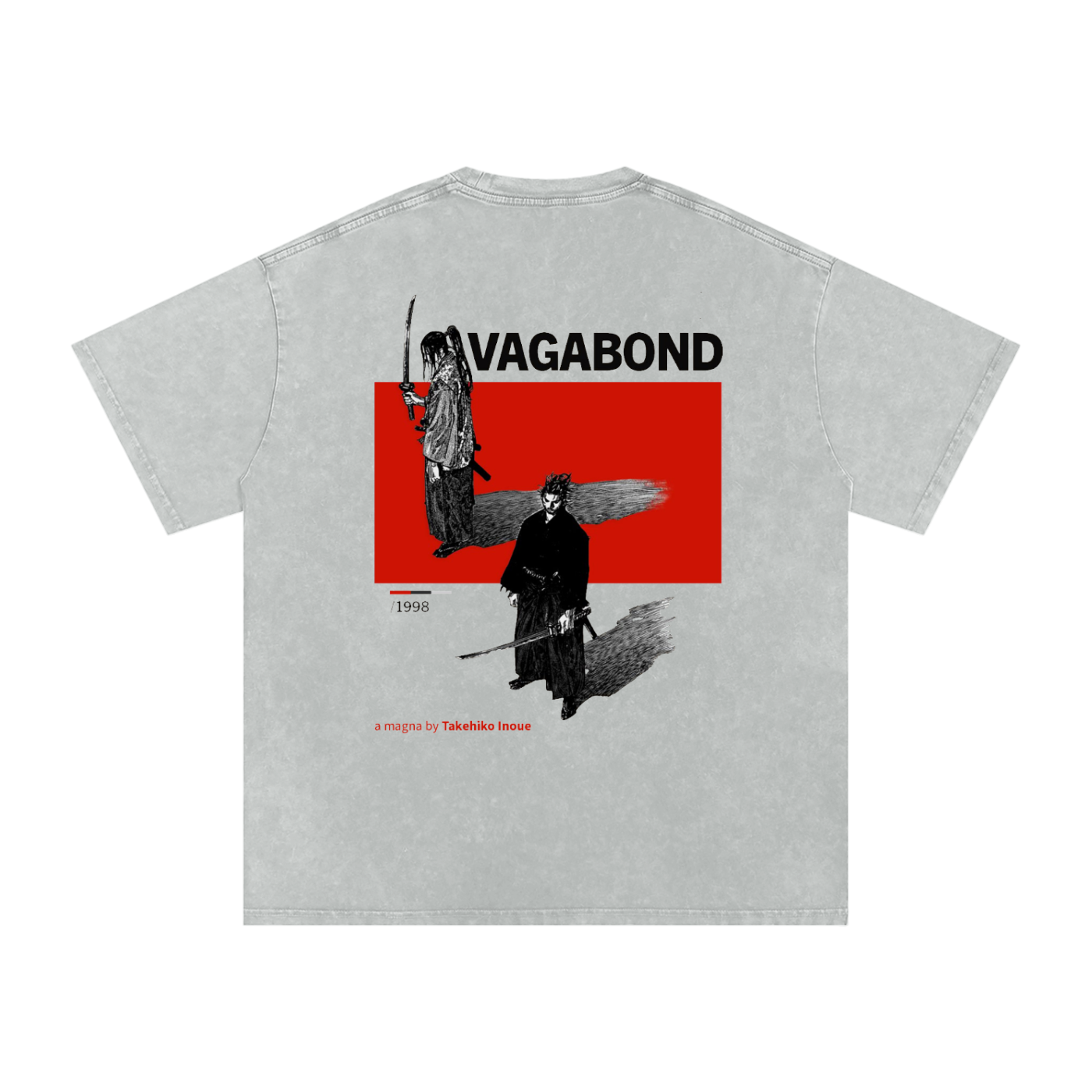 Vagabond Acid Wash T-Shirt – Vintage Anime Streetwear