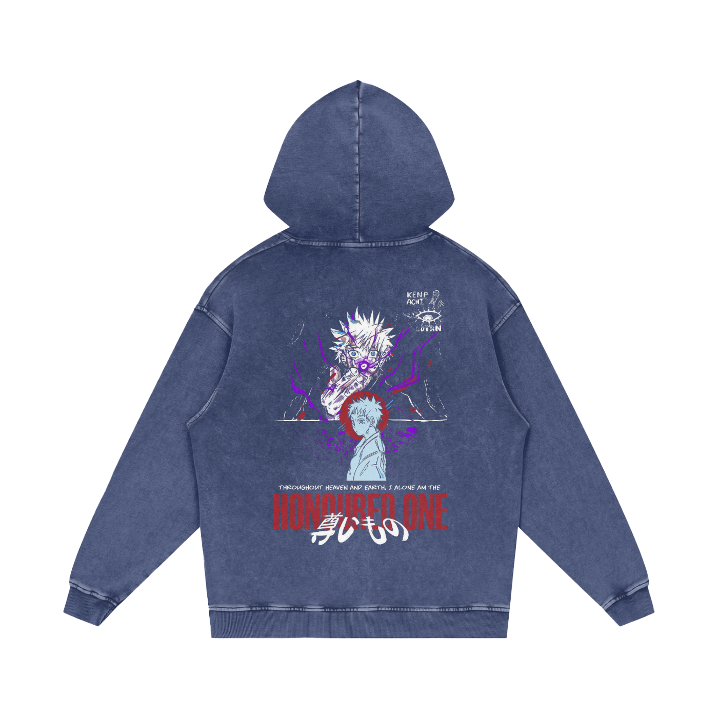 Limit Breaker Hoodie – Acid-Washed Oversized Anime Streetwear | 420 GSM