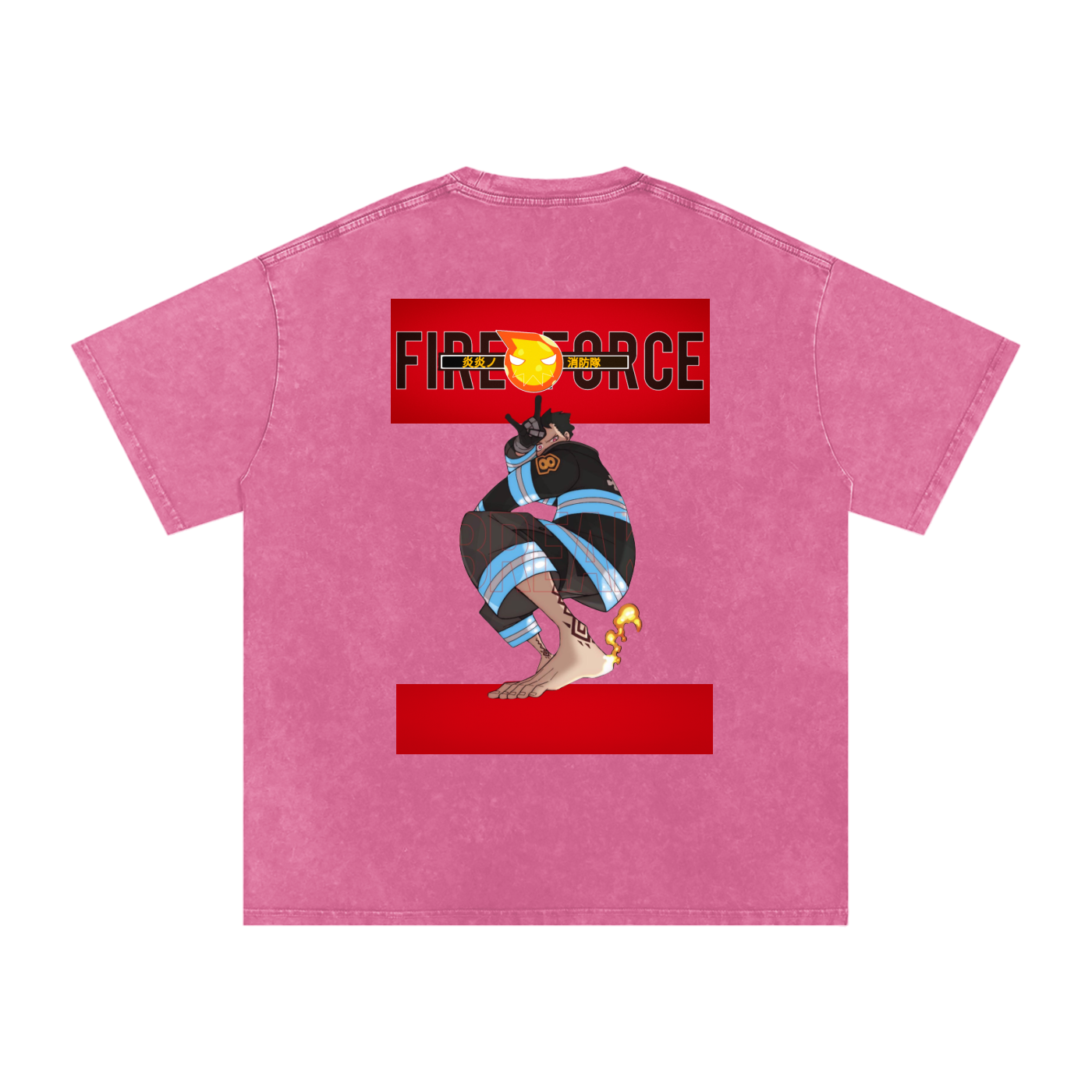 Oversized Ignition Tee – Washed Anime Streetwear Tee